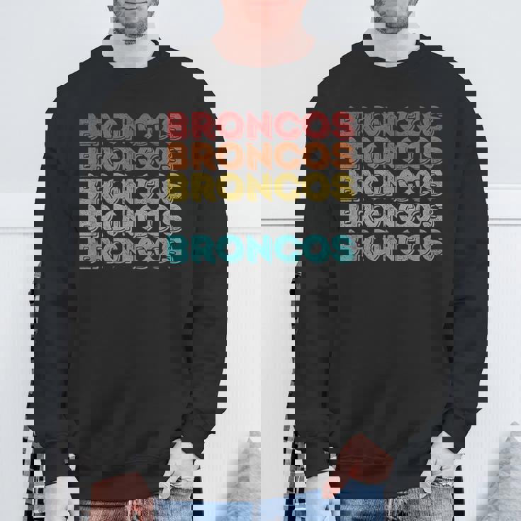 ヴィンテージ レトロ ブロンコス スウェットシャツ 高齢者への贈り物