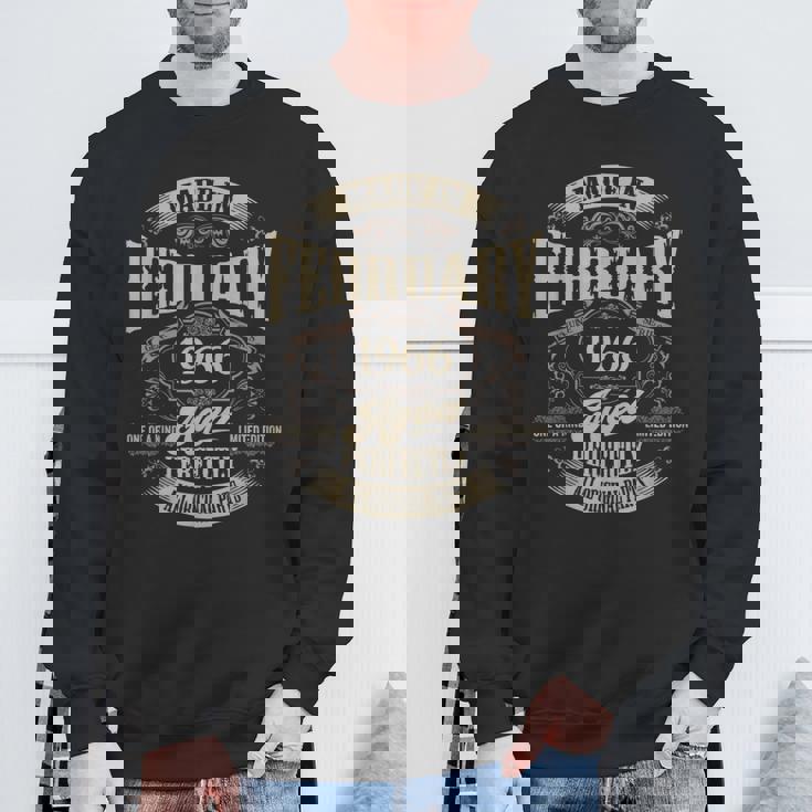 ヴィンテージ還暦伝説 1966年2月 60歳の贈り物 スウェットシャツ 高齢者への贈り物