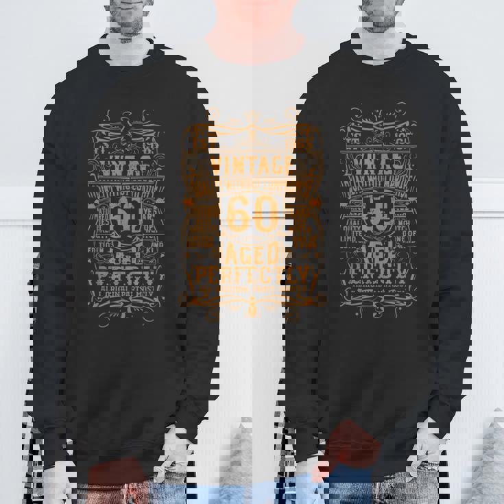 ヴィンテージ還暦祝い 1965年生まれ 60歳 完熟熟成 スウェットシャツ 高齢者への贈り物