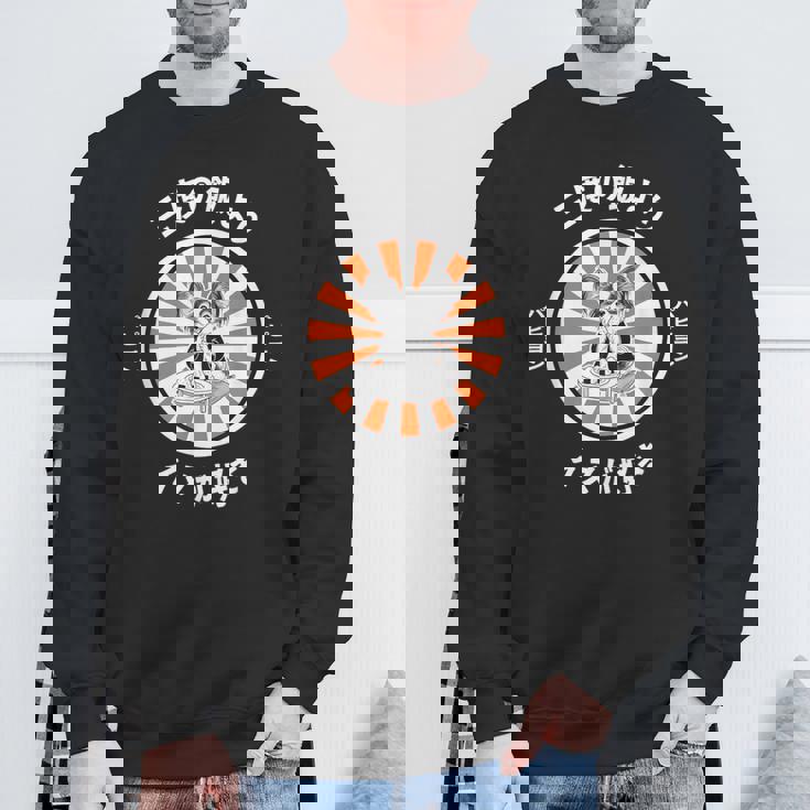 三度の飯より犬が好き パピヨン グッズ おもしろ 面白い ネタ 笑える ことわざ 犬好き 和風 レトロ スウェットシャツ 高齢者への贈り物