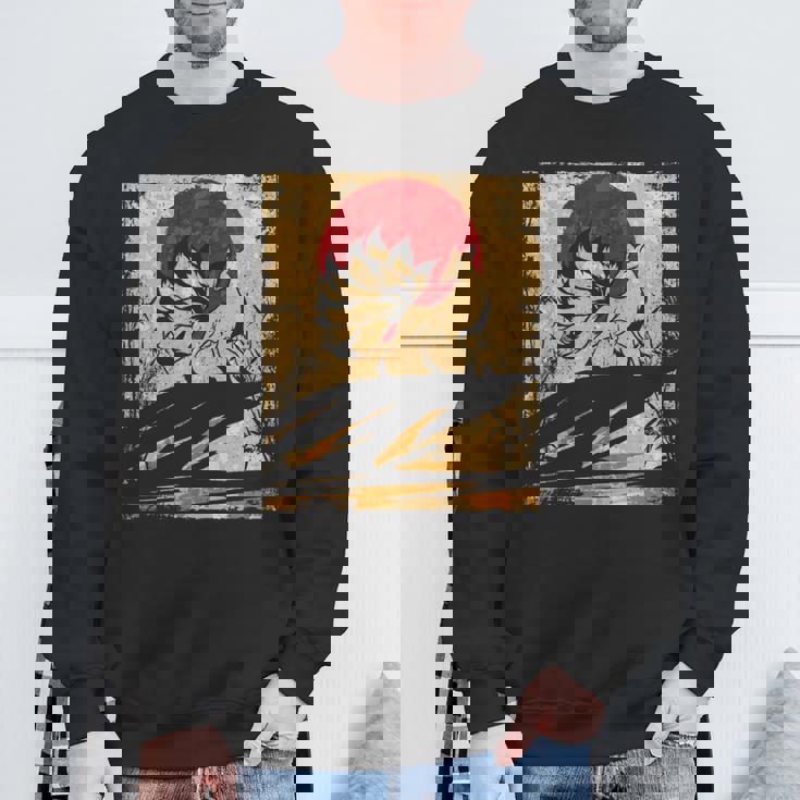 九尾の狐 日本のレトロアート 長袖tシャツ スウェットシャツ 高齢者への贈り物