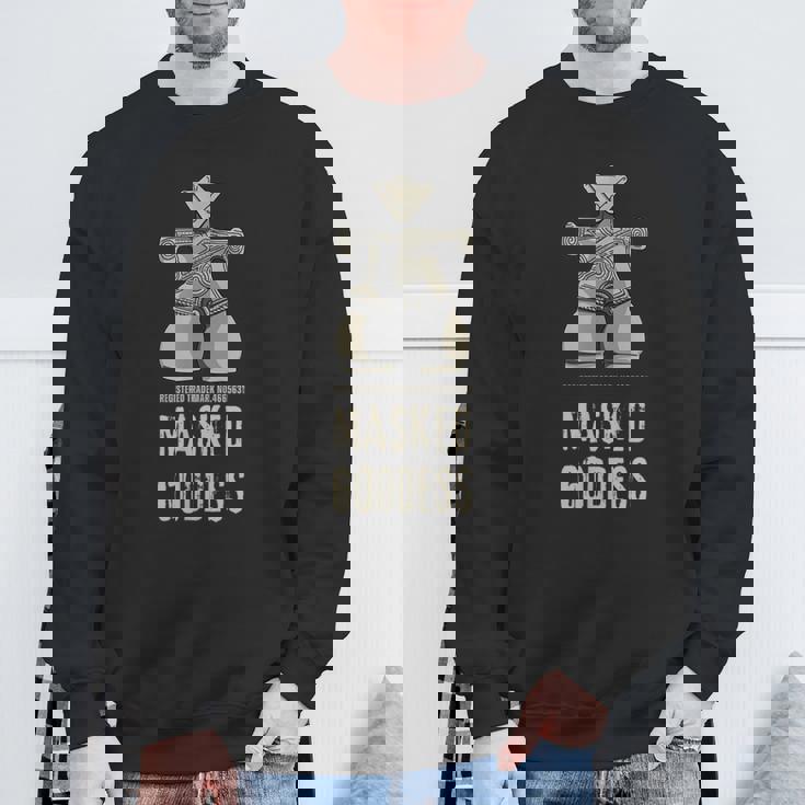 仮面の女神 機動戦士みたいな土偶 縄文 土偶 はにわ 考古学 茅野市 国宝土偶 スウェットシャツ 高齢者への贈り物