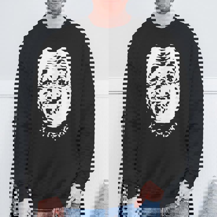 伝統的な日本のマスク、ひょっとこ様式デザイン。 スウェットシャツ 高齢者への贈り物