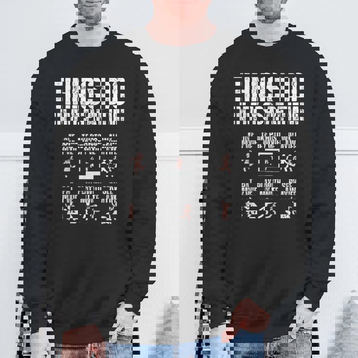 余暇にすること愛妻が大好き スウェットシャツ 高齢者への贈り物