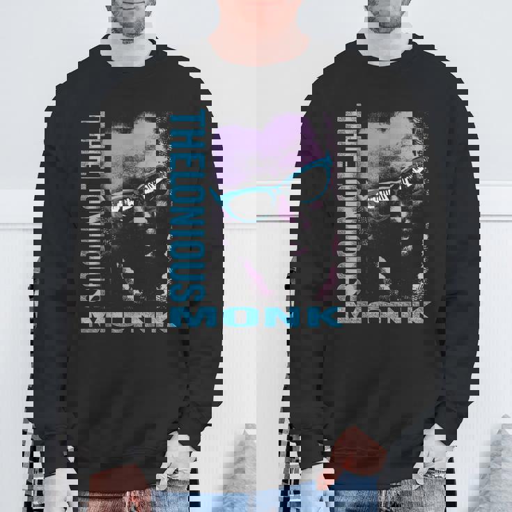 公式セロニアス・モンク・ジャズ・アイコン・マーチ イタリアの鍵盤 スウェットシャツ 高齢者への贈り物