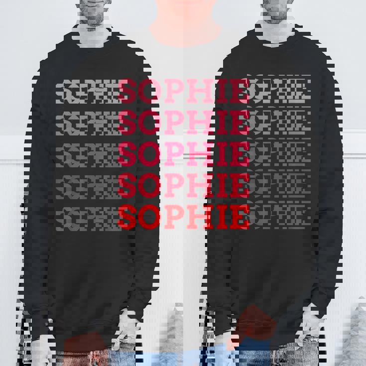 名前入りophie I Loveophie ヴィンテージ スウェットシャツ 高齢者への贈り物