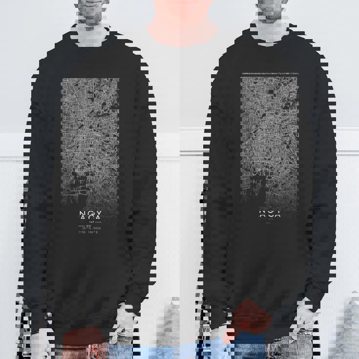 名古屋ジャパン おもしろ街のコーディネイト スカイライン 街地図 スウェットシャツ 高齢者への贈り物