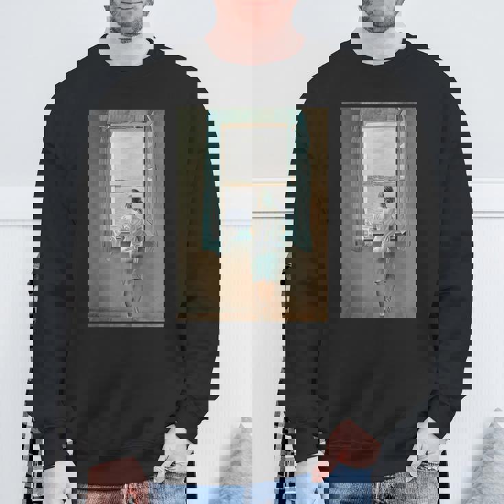 名画イラスト スウェットシャツ 高齢者への贈り物