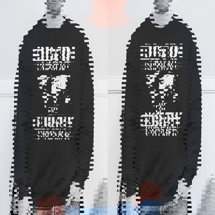 地理教師 地理学者 世界地図 学習史 スウェットシャツ 高齢者への贈り物