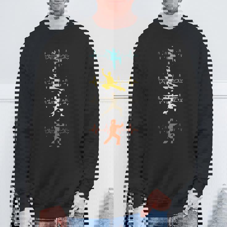 太極拳 マーシャルアート シャドウボクシング ハートビート スウェットシャツ 高齢者への贈り物