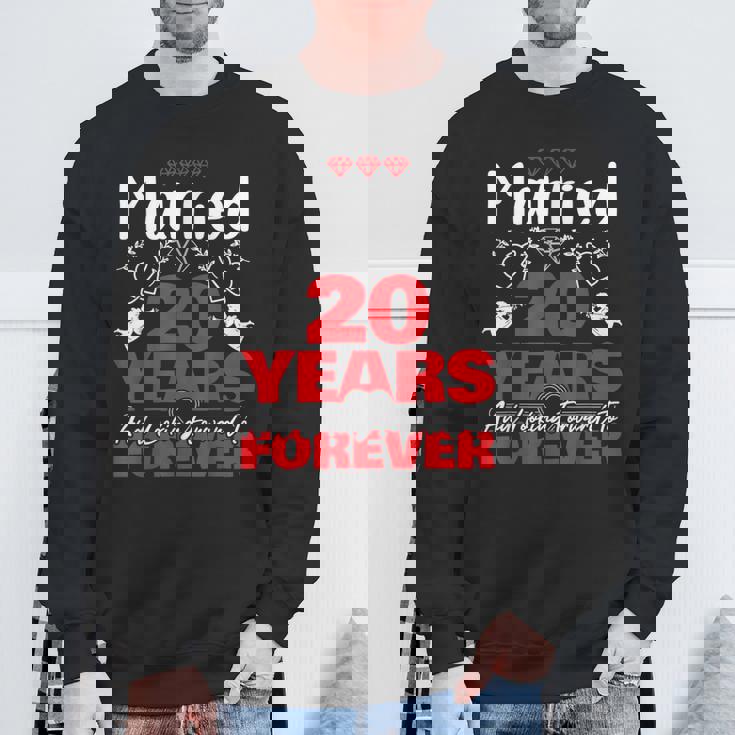 夫、妻へのギフト 結婚20年前 結婚記念日 スウェットシャツ 高齢者への贈り物