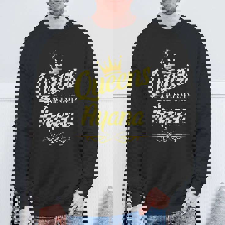 女王はayanaと名付けられる スウェットシャツ 高齢者への贈り物