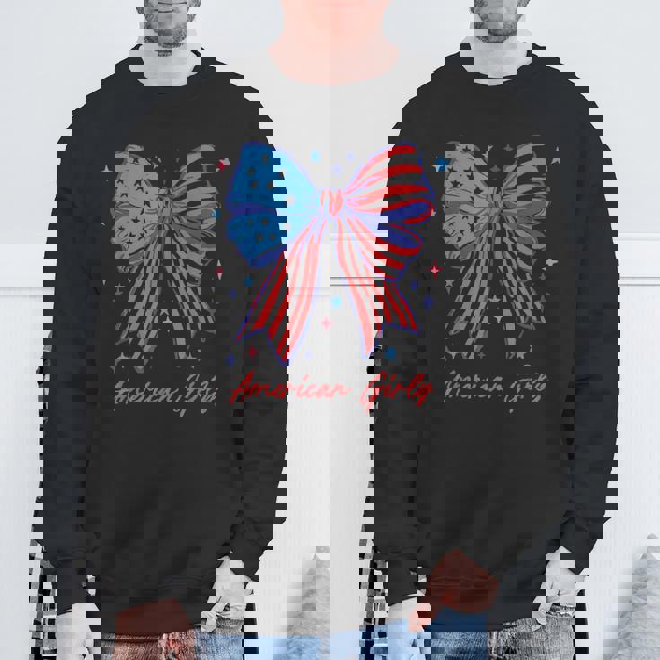 愛国的な弓 アメリカンガーリーシャツ 星条旗アート スウェットシャツ 高齢者への贈り物