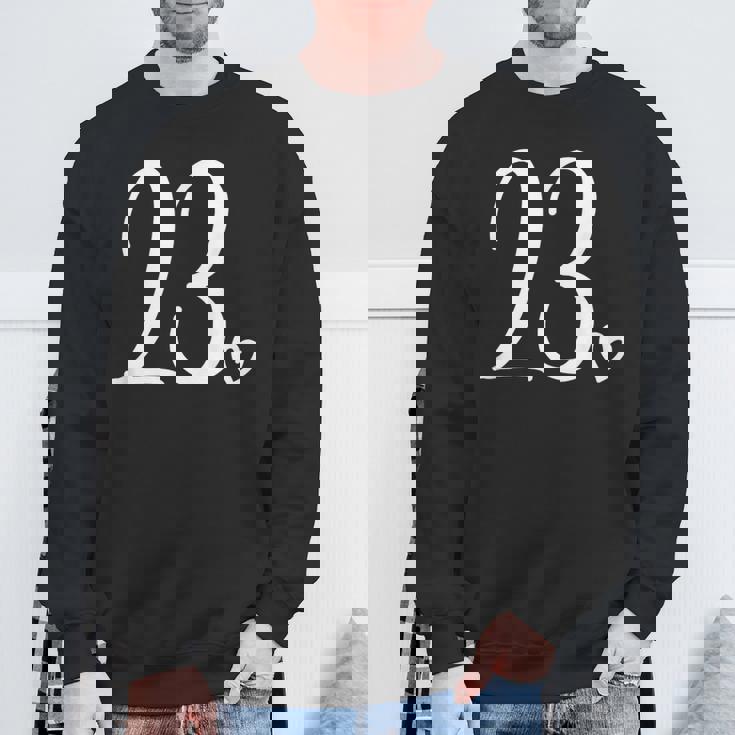 数字23 23歳 23歳 23歳の誕生日 23歳 スウェットシャツ 高齢者への贈り物