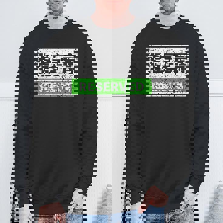 日本列車予約シート標識 新幹線 スウェットシャツ 高齢者への贈り物