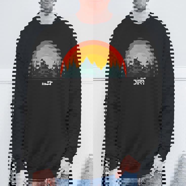 日没のジュラ山脈とハイマートカントン スウェットシャツ 高齢者への贈り物