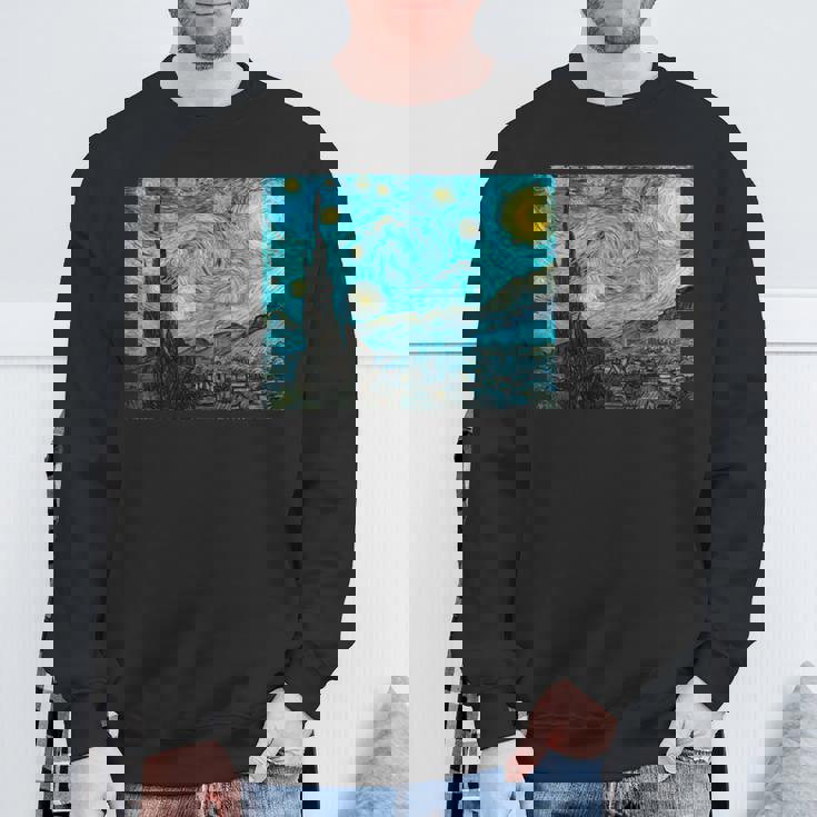 星月夜 ゴッホ 長袖tシャツ スウェットシャツ 高齢者への贈り物