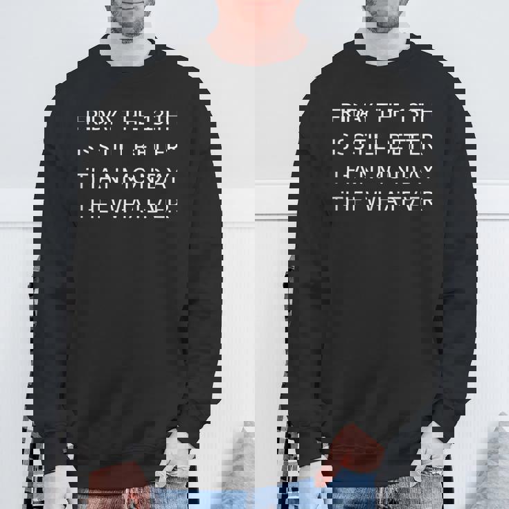 メンズ 月曜日より13日の金曜日 スウェットシャツ 高齢者への贈り物