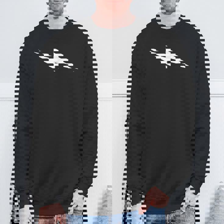 横向きライトニングボルト スウェットシャツ 高齢者への贈り物