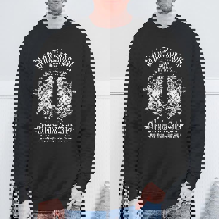 沖縄 日本 お土産 シーサーライオンズ 琉球諸島 和 長袖tシャツ スウェットシャツ 高齢者への贈り物