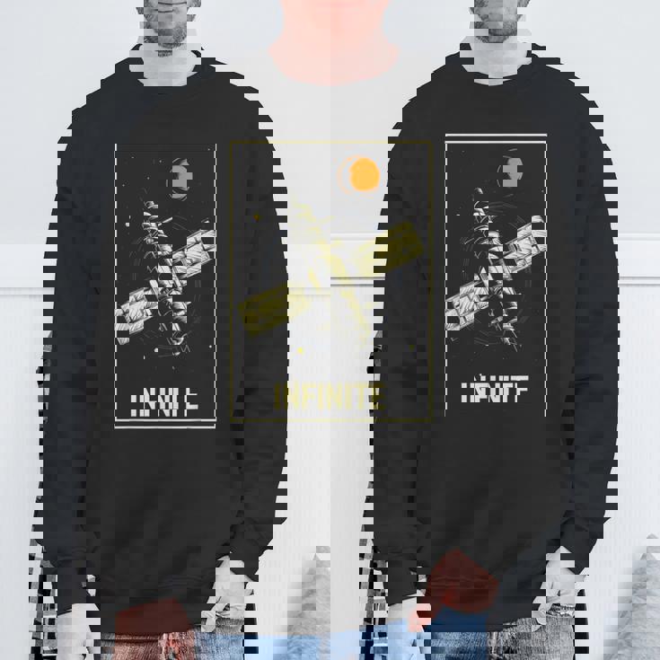 無限宇宙ステーション 衛星 宇宙 ヴィンテージ レトロ コスモス Infinitepacetationtar スウェットシャツ 高齢者への贈り物