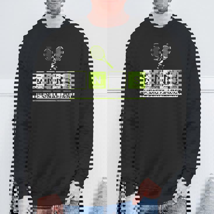 理科 先生 化学 教授 テニス 選手 スポーツ 長袖tシャツ スウェットシャツ 高齢者への贈り物