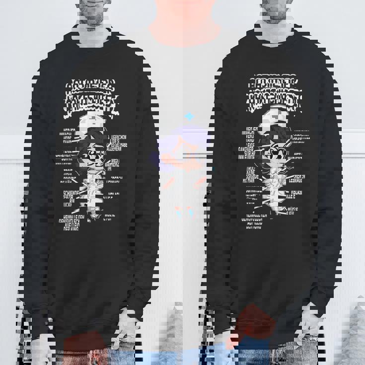 看護師病院のデザイン スウェットシャツ 高齢者への贈り物