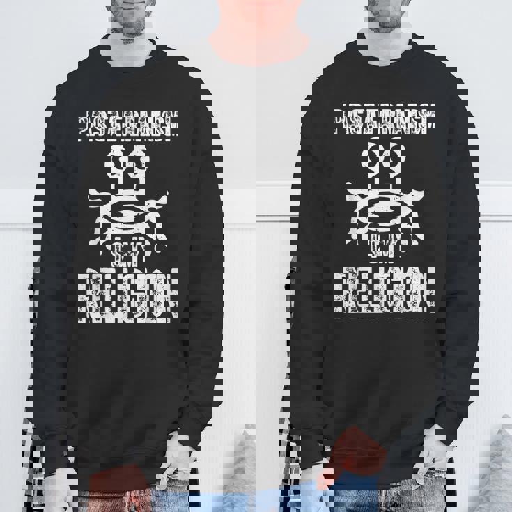 空飛ぶスパゲッティモンスター Fsm パスタファリアニズム イズ マイ リジョン スウェットシャツ 高齢者への贈り物