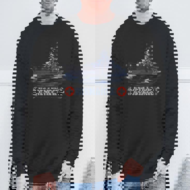第二次世界大戦のドイツ戦艦ビスマルク スウェットシャツ 高齢者への贈り物
