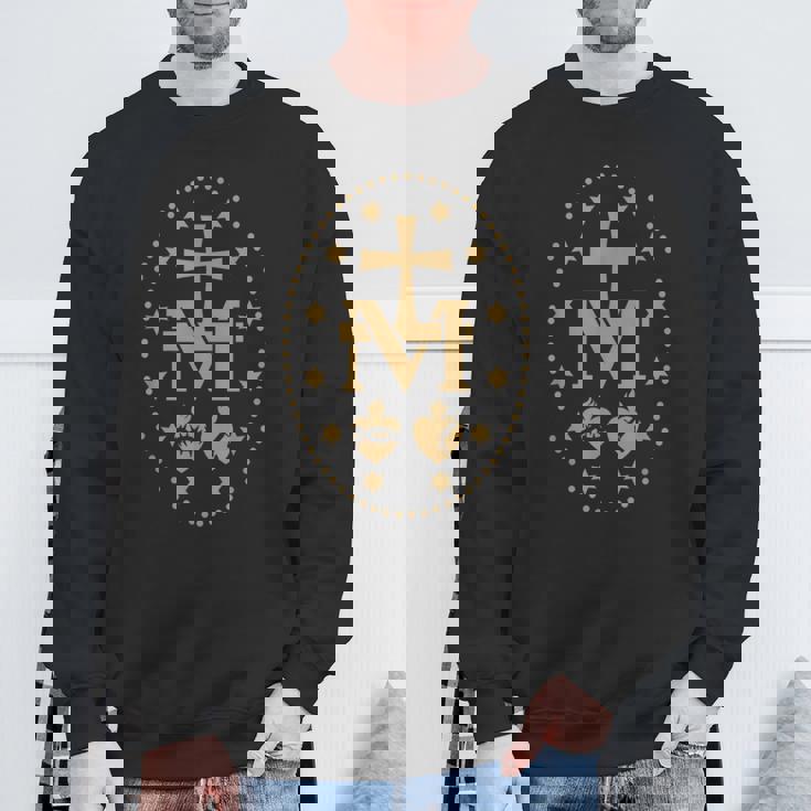 聖母マリアの奇跡のメダル カトリック聖母 スウェットシャツ 高齢者への贈り物