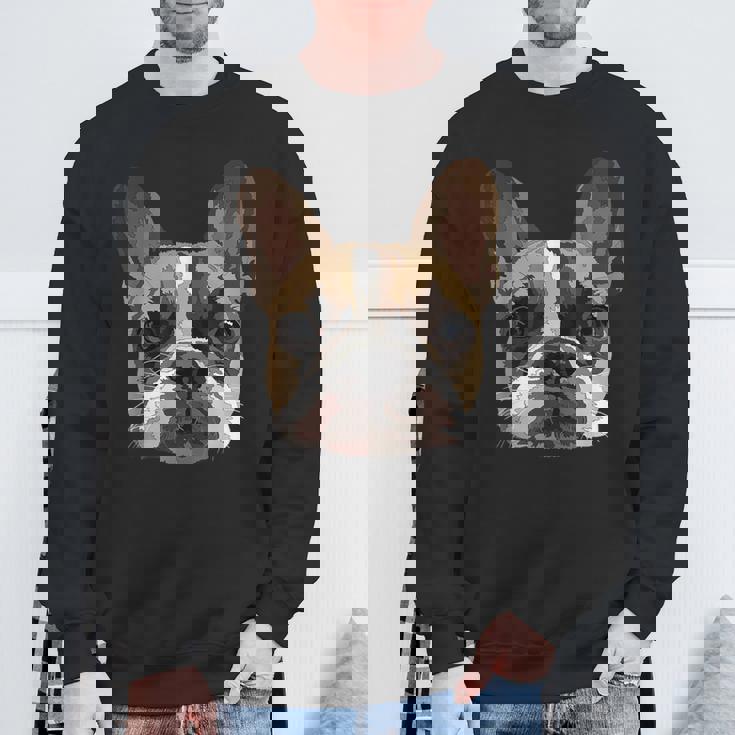 芸術的なフレンチドッグ愛好家フレンチブルドッグ スウェットシャツ 高齢者への贈り物