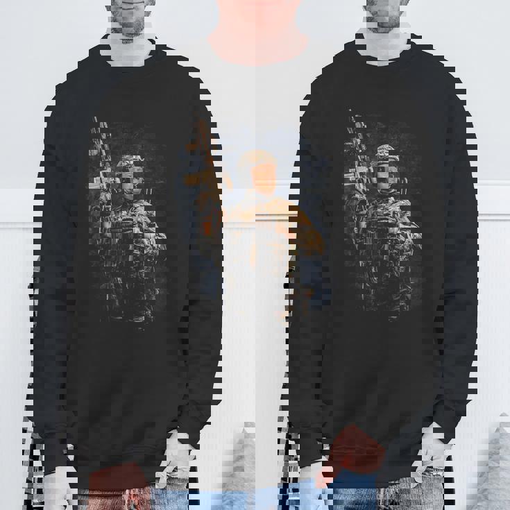 軍兵 トランプ Ready To Kickome Democrats Usa スウェットシャツ 高齢者への贈り物