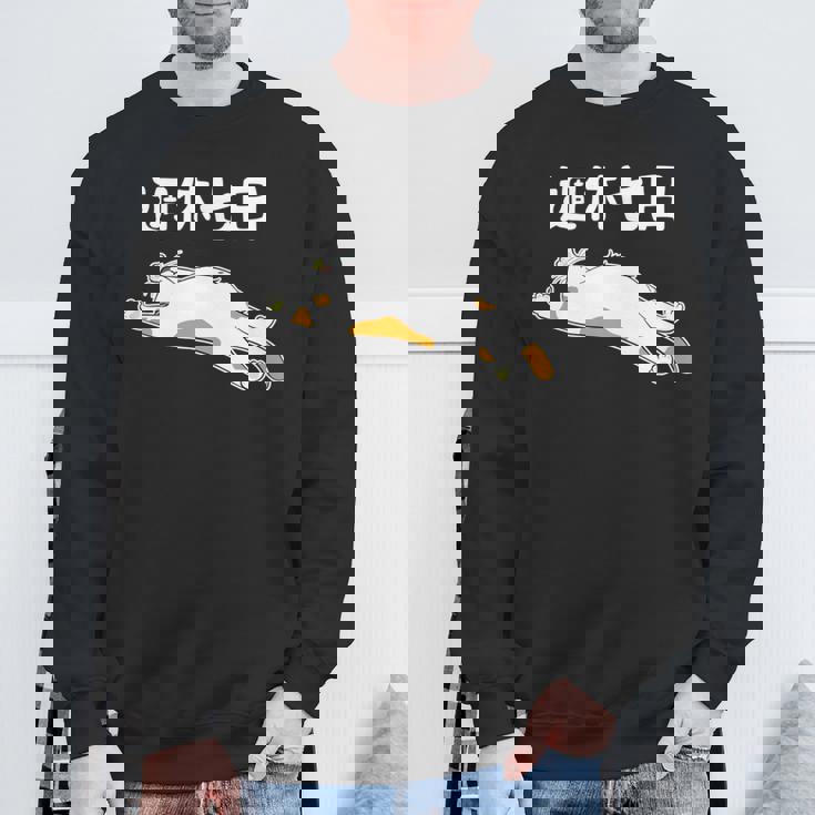 週休七日 猫 ジョーク かわいい 動物好き ギャグ好き ジョーク好き ギャグ おもしろ ネタ 長袖tシャツ スウェットシャツ 高齢者への贈り物