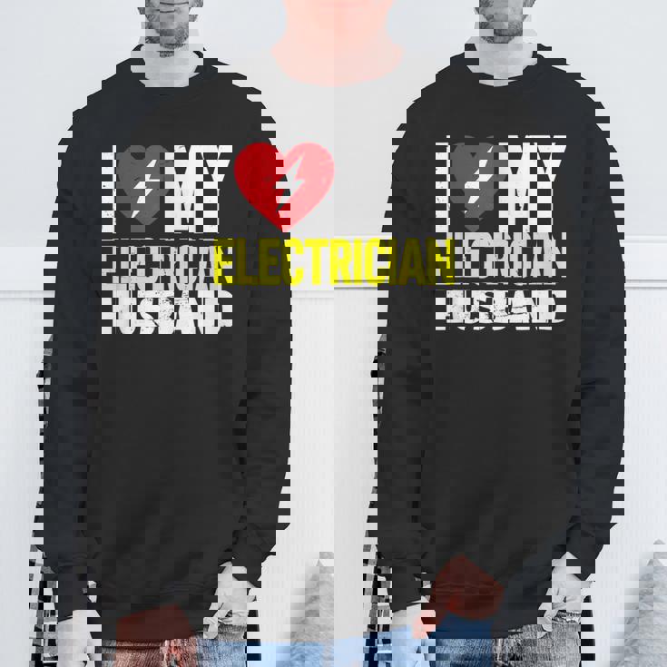 電気技師の夫が大好き スウェットシャツ 高齢者への贈り物