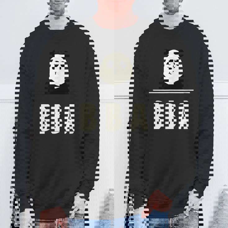 面白い 「Bba」おもしろギャグ-ジョーク 漢字 ばばあ 文字入り スウェットシャツ 高齢者への贈り物