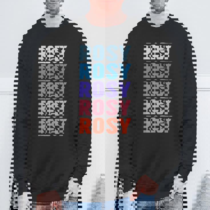 面白いギフト名 Rosy パーソナライズ 名前 スウェットシャツ 高齢者への贈り物