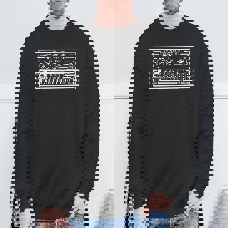 面白いシンセローランドベースラインシンセウェーブ スウェットシャツ 高齢者への贈り物