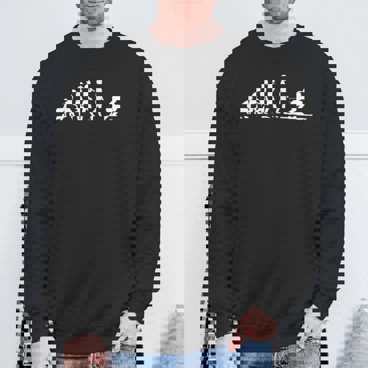 面白いスキー スキーヤーの開発 スウェットシャツ 高齢者への贈り物