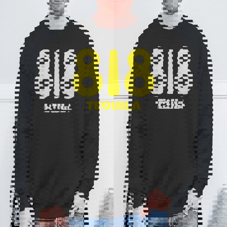 面白いドリンクデザイン 818 チームテキーラワインラバー スウェットシャツ 高齢者への贈り物