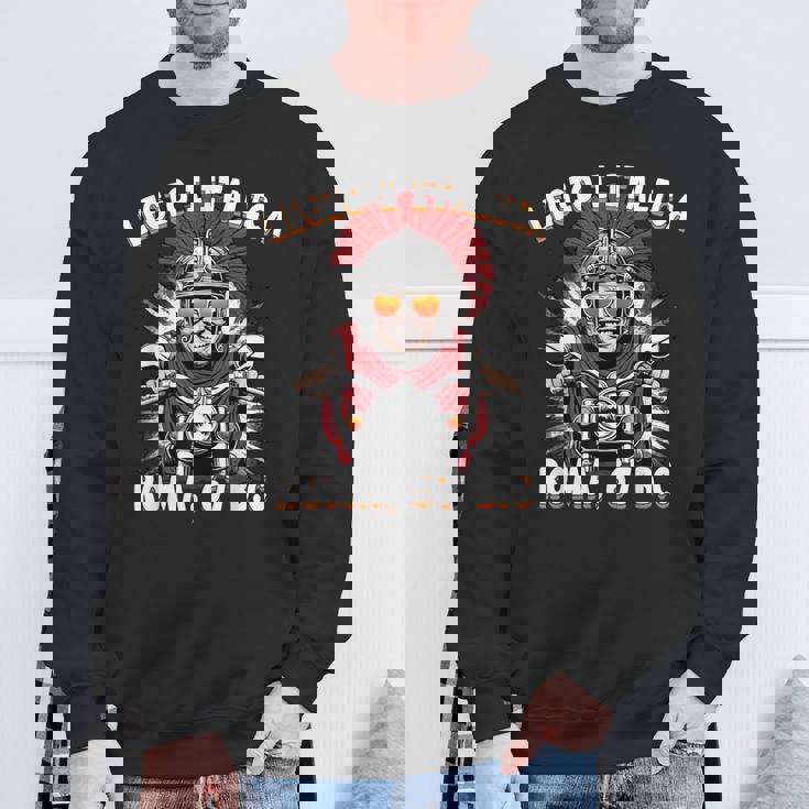 面白いローマのセンチュリオン モーターサイクリスト Legio 1 Italica スウェットシャツ 高齢者への贈り物