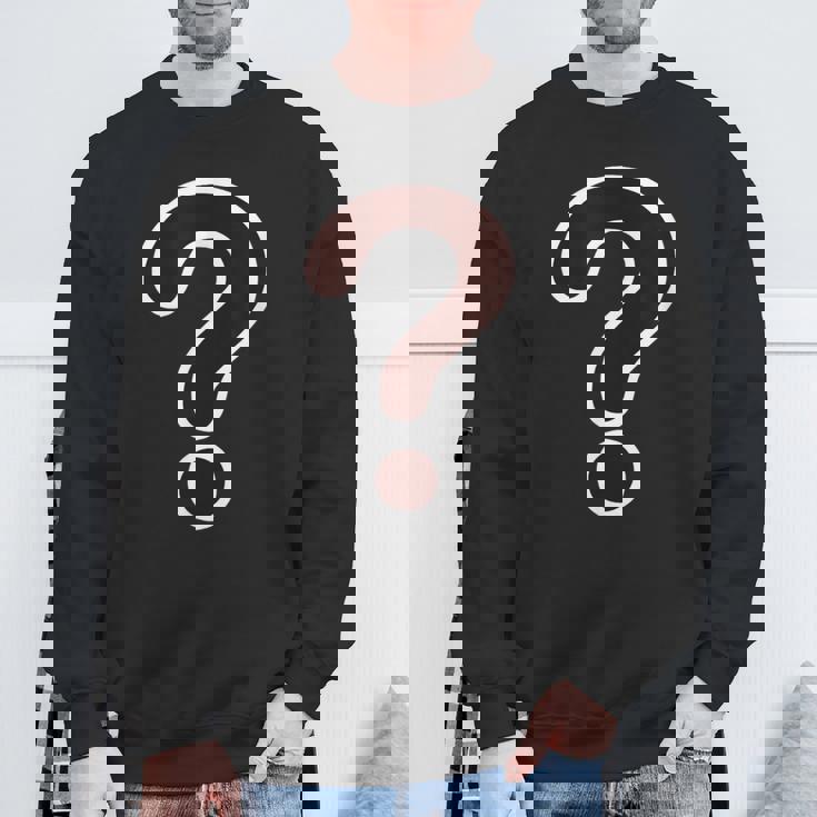 ？ はてなマーク クエスチョン マーク（疑問 謎 不思議）【変なデザイン屋さん】文字 面白い スウェットシャツ 高齢者への贈り物