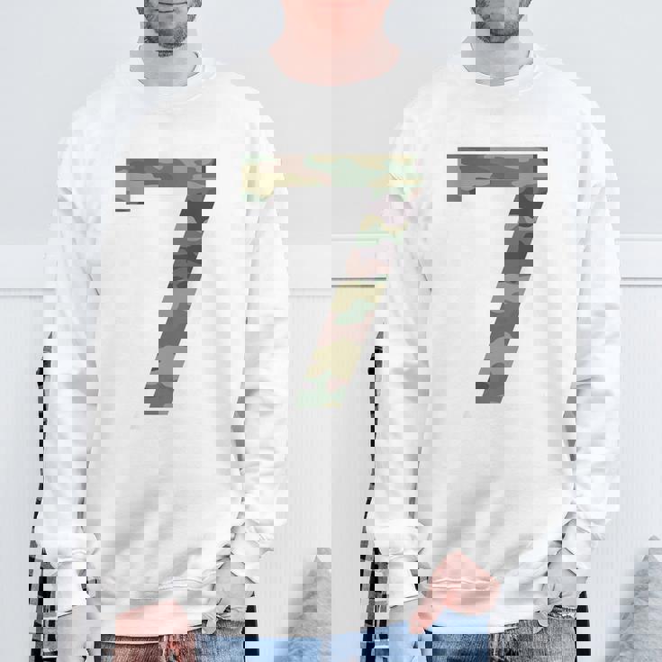 7 ジャージ ユニフォーム バーシティ スポーツ 迷彩 カモフラージュ 7Th スウェットシャツ 高齢者への贈り物