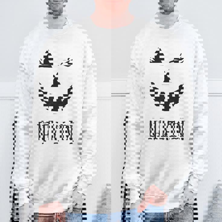 Due To Inflation This Is My Halloween Costume Couples Sweatshirt Gifts for Old Men