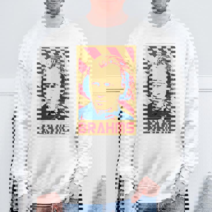 Johannes Brahms クラシック音楽の作曲家 レトロ調 スウェットシャツ 高齢者への贈り物