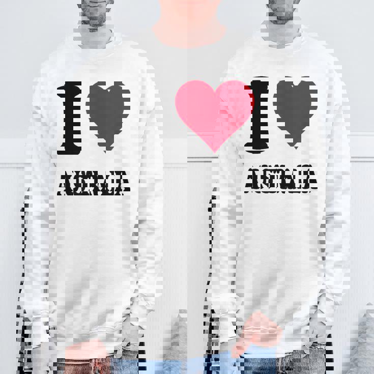 I Love Australia スウェットシャツ 高齢者への贈り物