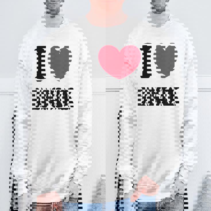 I Love Bangkok バンコクが大好き スウェットシャツ 高齢者への贈り物