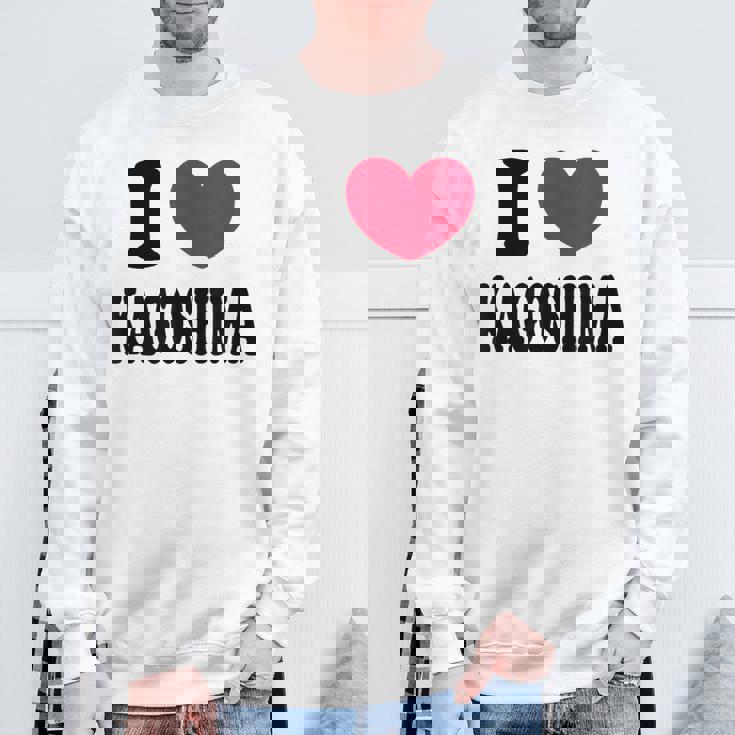 I Love Kagoshima 鹿児島大好き スウェットシャツ 高齢者への贈り物