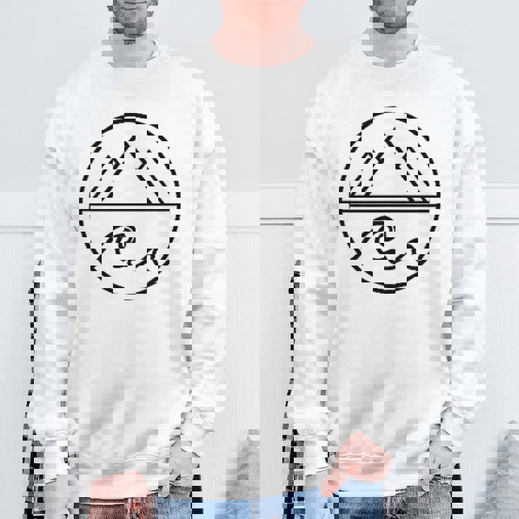 Mountains Waves Nature Outdoor Surf Hiking Hiker Surfer Sweatshirt Unisex Gifts for Old Men