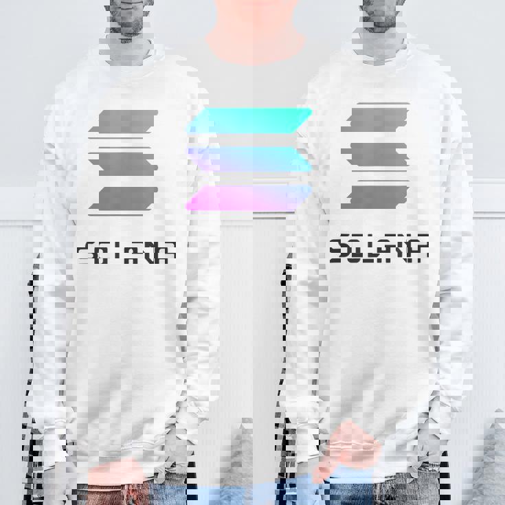 Solコインcryptocurrency 30ソラナ・テクノロジーolana スウェットシャツ 高齢者への贈り物