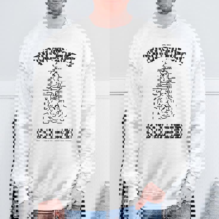 Twotroke Is All I Needs 面白いオートバイ愛好家ダートバイク スウェットシャツ 高齢者への贈り物